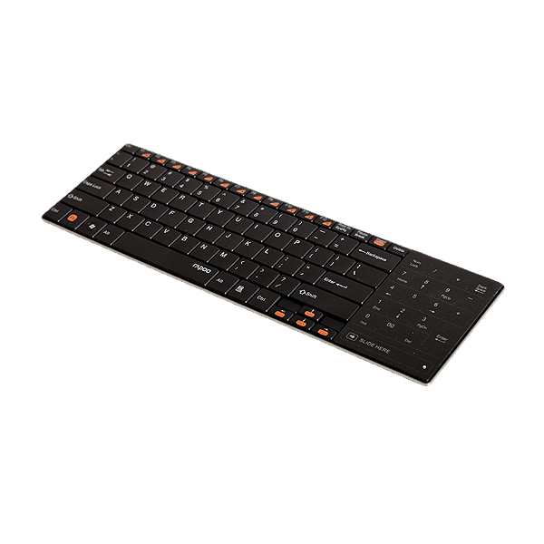 Rapoo Wireless Touchpad Keyboard E9080 Black описание